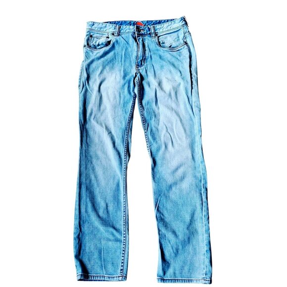 Tommy Bahama Mens Light Wash Straight Leg Jeans Classic Distressed 32/32 - Picture 1 of 10
